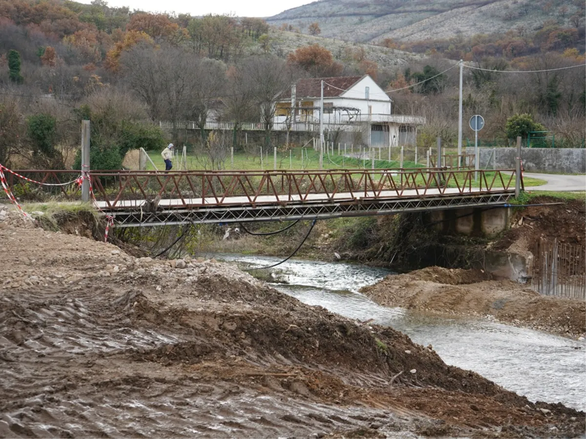 VIDEO: Započeli radovi na sanaciji i rekonstrukciji mosta na rijeci Jasenici