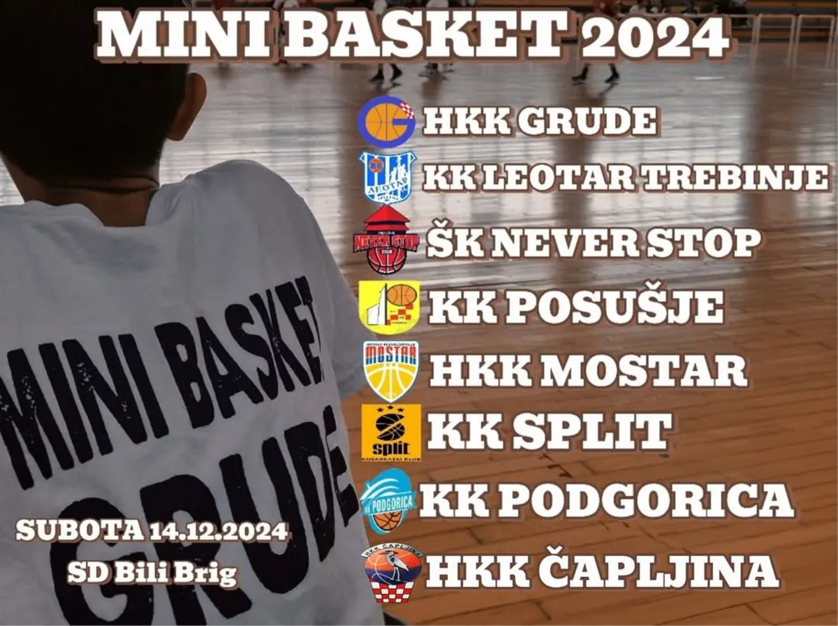 Najava - Turnir 'MINI BASKET GRUDE' 2024.