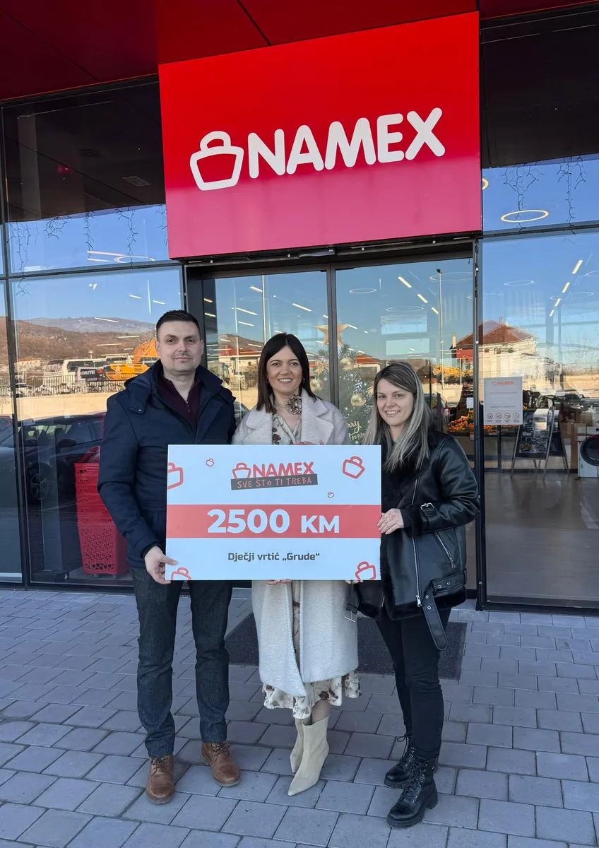 Povodom otvaranja poslovnice u Grudama, Namex uručio donaciju Vrtiću i Rehabilitacijskom centru FOTO 2