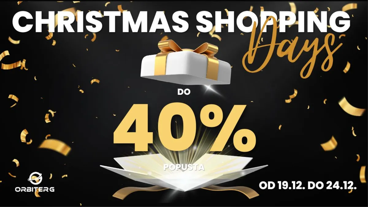 Christmas Shopping Days u Orbiter G: Popusti do 40% na savršene božićne poklone!