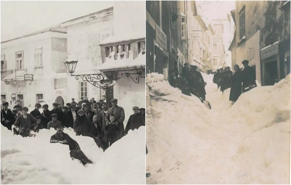 Zima kakva se ne pamti! U BiH bilo 150 cm snijega, Krk postao Sibir, do otoka se pješačilo po ledenom moru