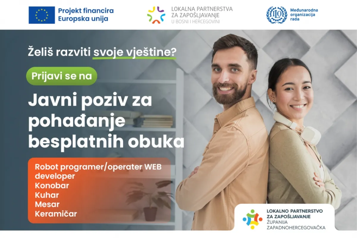 Besplatni program obuke i stručnog osposobljavanja u ŽZH