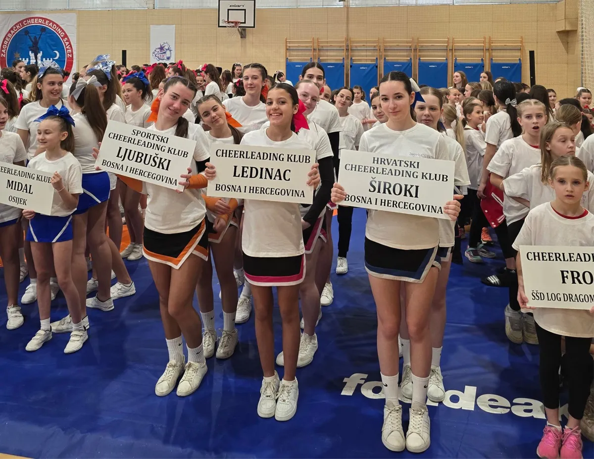 Cheerleading klub Ledinac prvi put nastupio na natjecanju izvan BiH