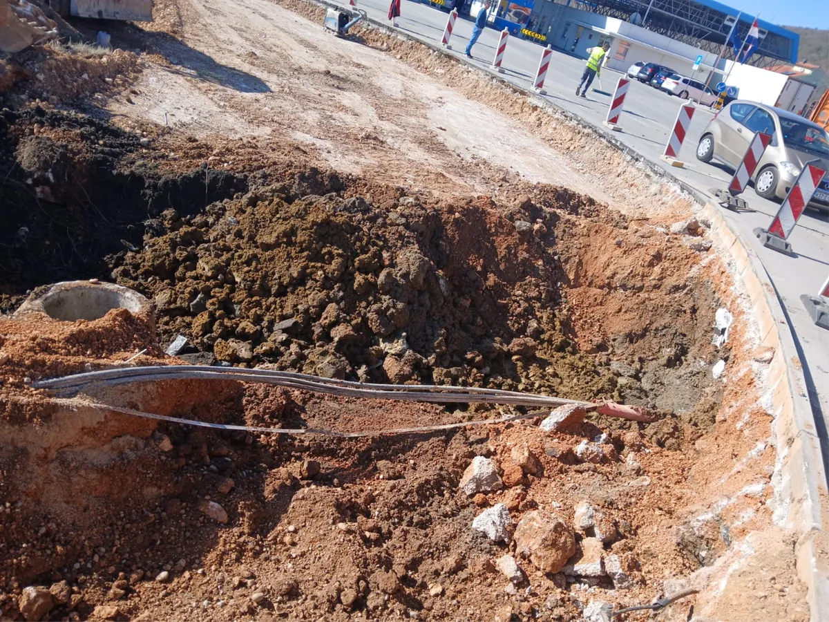 FOTO: Počeli radovi na graničnom prijelazu Gorica - Vinjani Donji 2