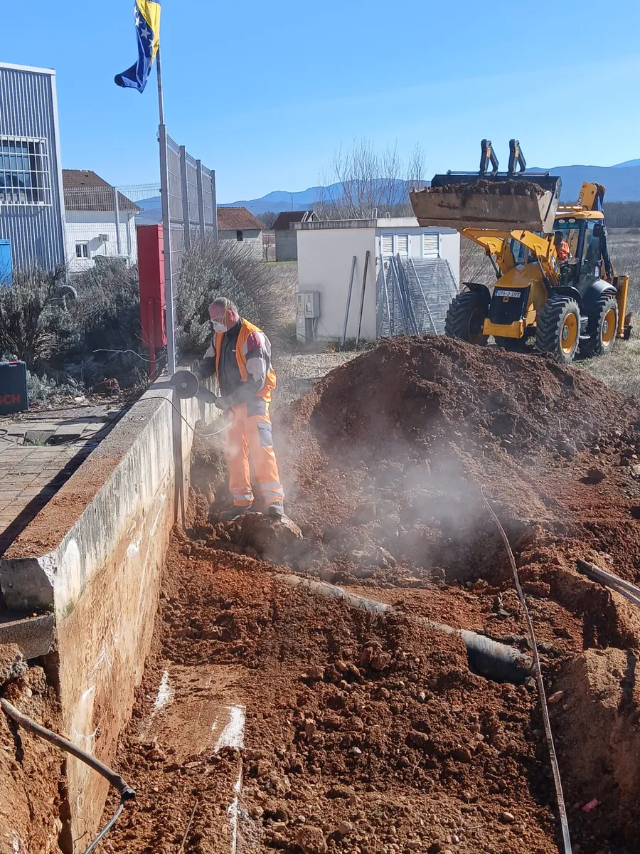 FOTO: Počeli radovi na graničnom prijelazu Gorica - Vinjani Donji 6