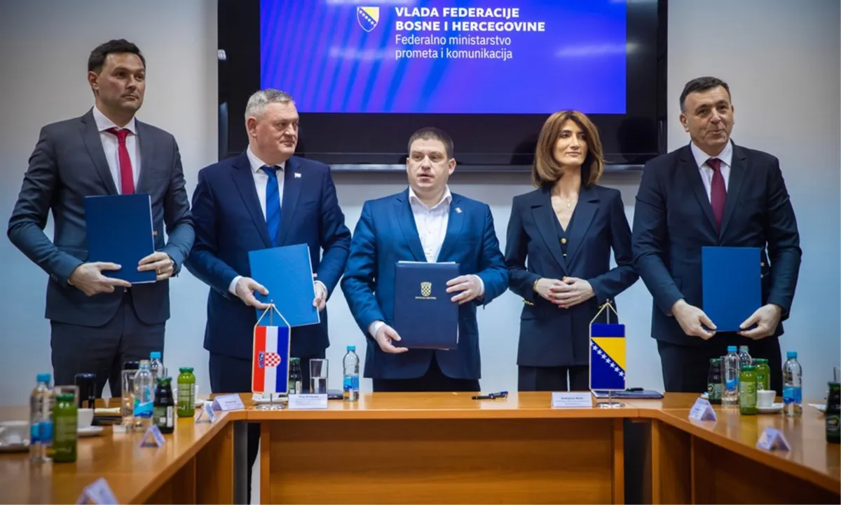 Potpisan Ugovor za financiranje Projekta izgradnje regionalne ceste R 420 Posušje - Aržano, dionica Vir - Vinica - Granica RH