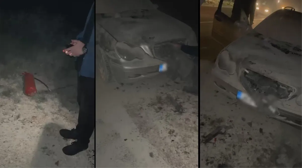 Gruđanin i Posušanin ugasili požar na autu u Međinama