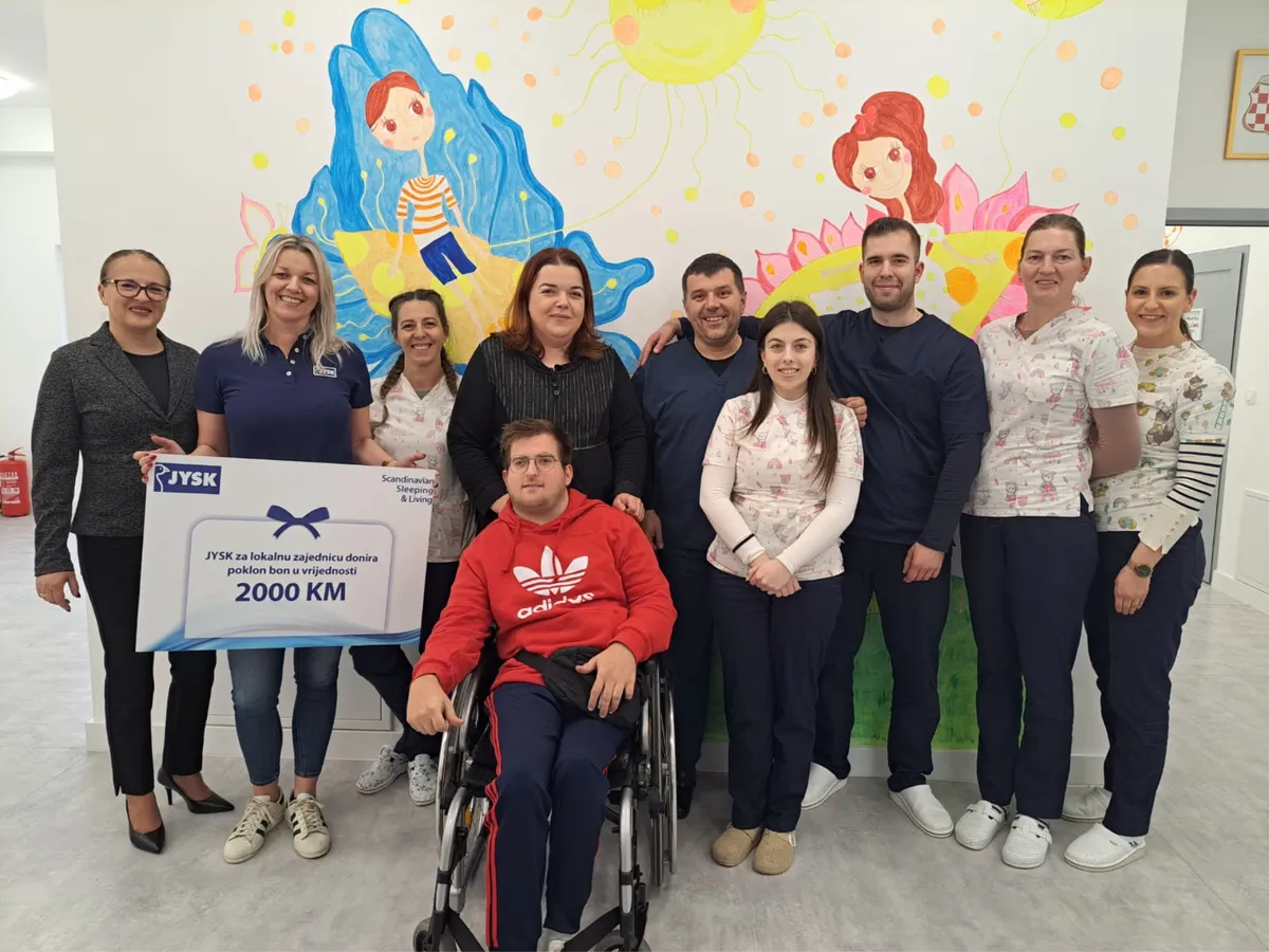 JYSK stigao u Grude i donacijom obradovao Edukacijsko-rehabilitacijski centar Ivan Pavao II FOTO