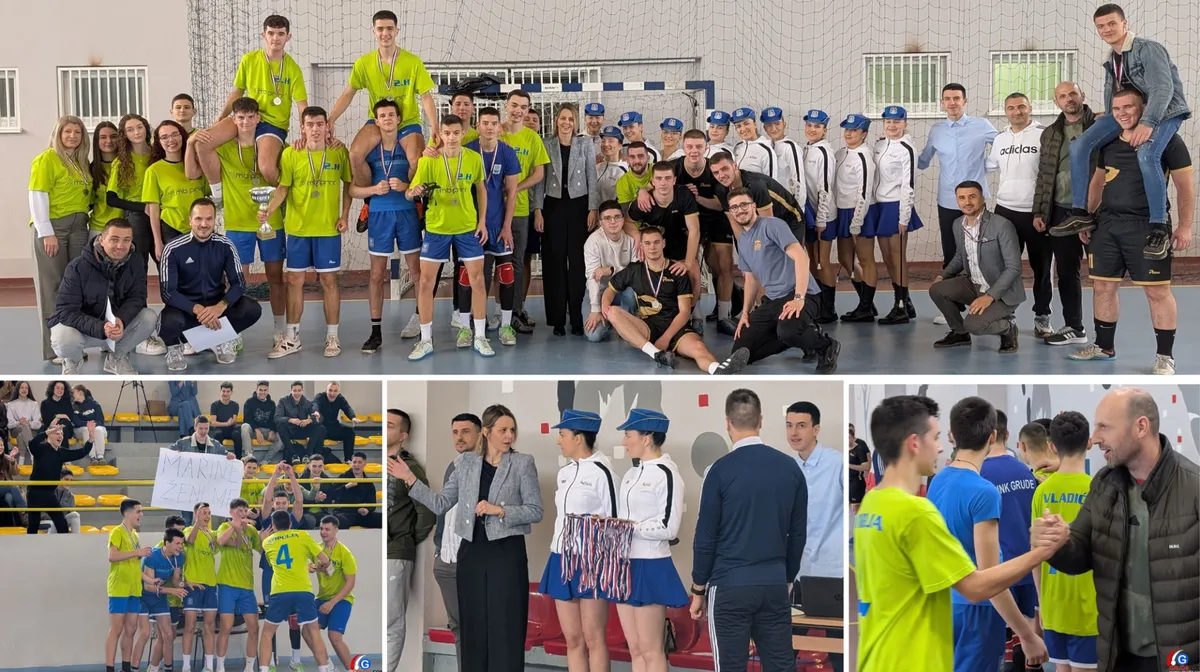FOTO&VIDEO: 2.H zasluženo osvojio malonogometni turnir SŠ Antuna Branka Šimića u Grudama