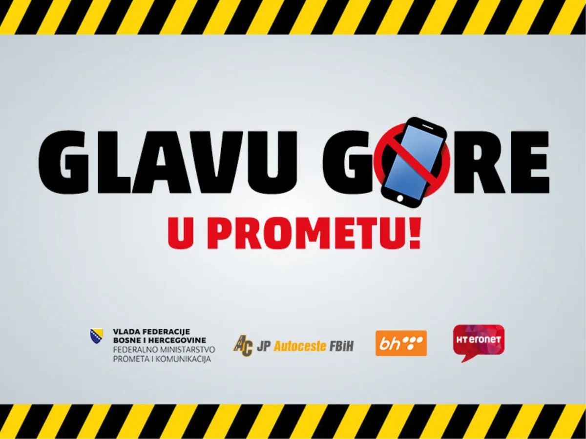 Glavu gore! Stop korištenju mobitela u prometu!