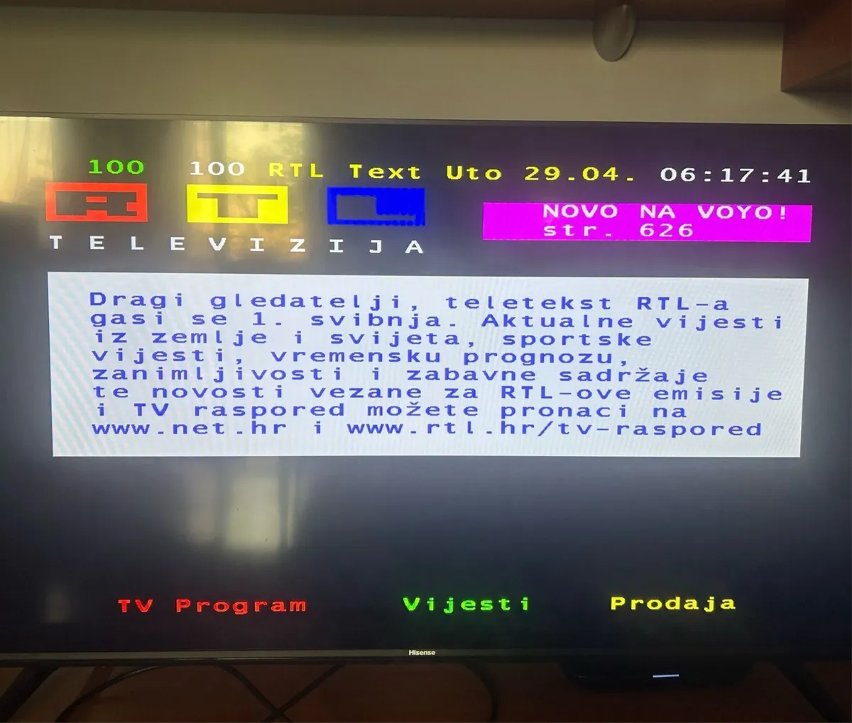 RTL televizija gasi teletekst