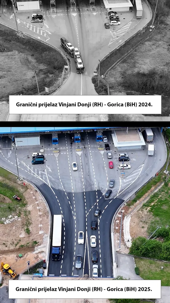 Uspješno okončani radovi na proširenju kapaciteta Graničnog prijelaza Gorica – Vinjani Donji 1