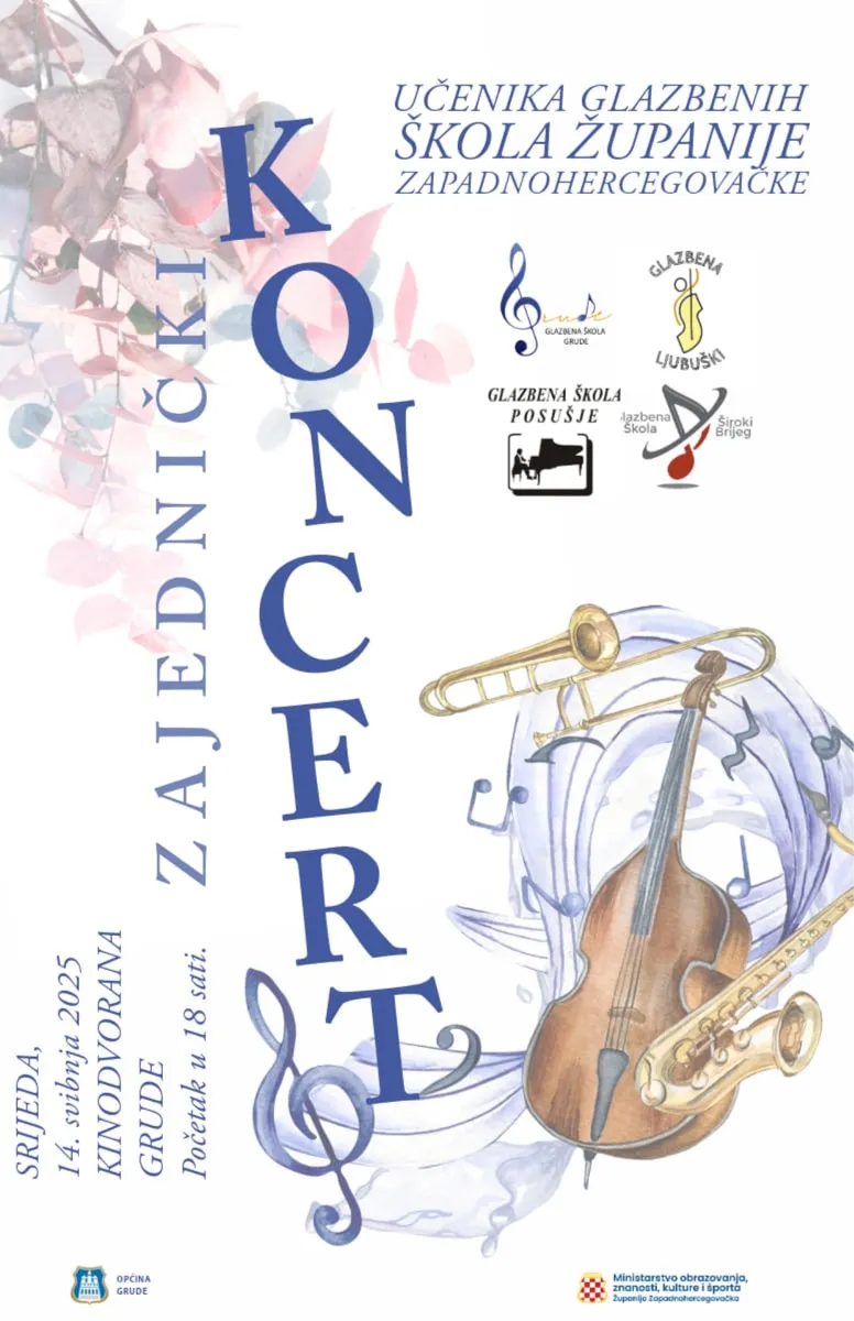 Koncert 4 glazbene škole u Grudama