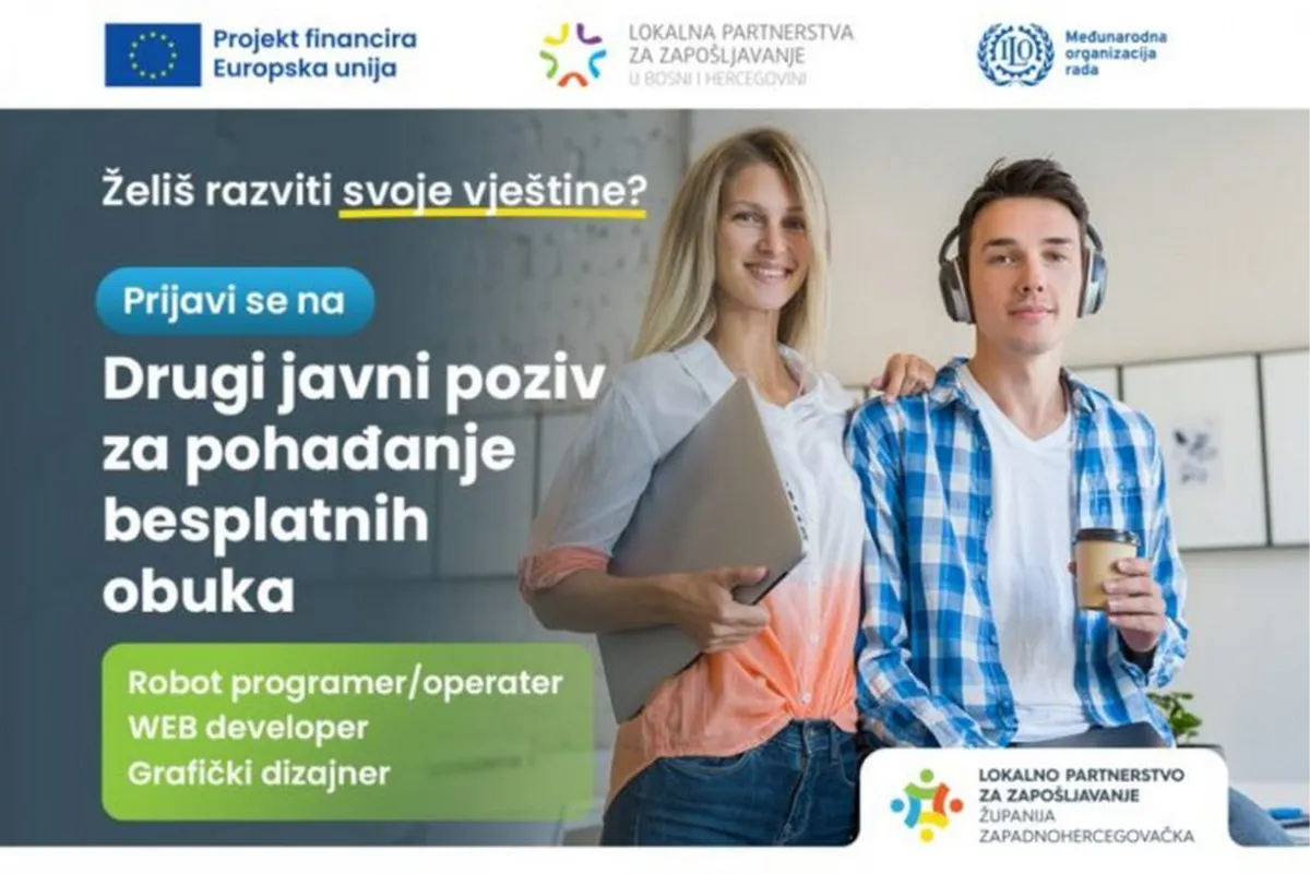 Ako ste nezaposleni, prijavite se za sudjelovanje u Programu obuke i stručnog osposobljavanja
