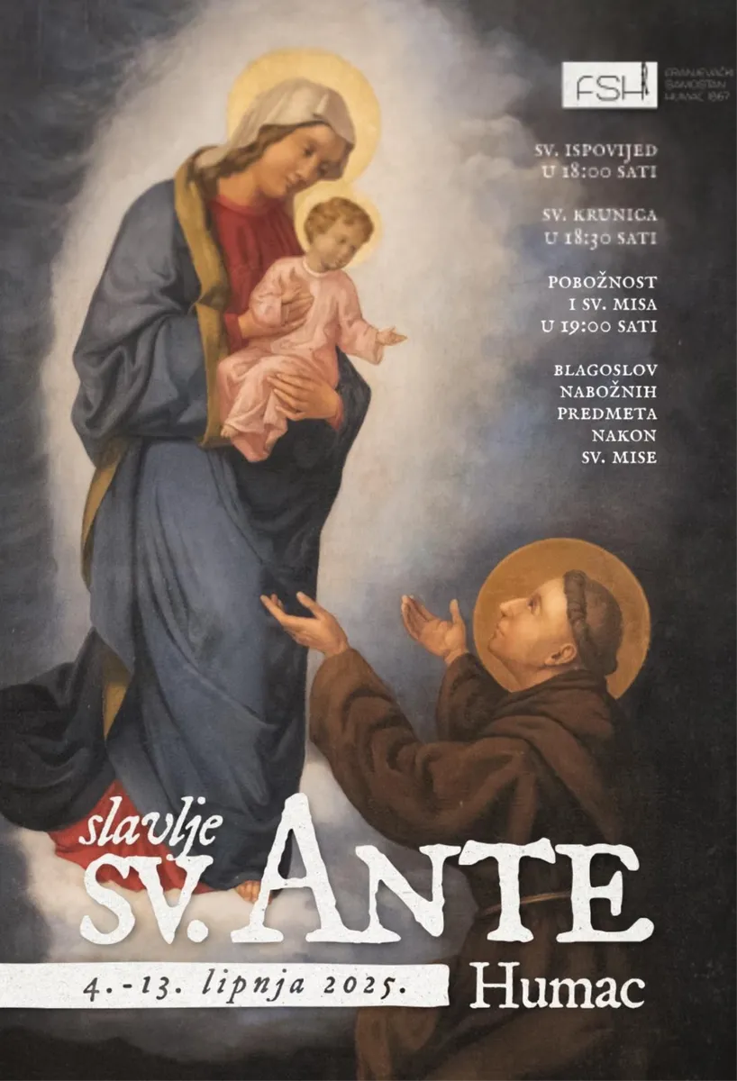 Program devetnice i proslave sv. Ante na Humcu