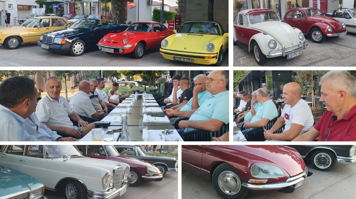 FOTO: Oldtimer ljepotani uljepšali središte Gruda, u svojoj kolekciji 'Ero' ima više od 200 automobila