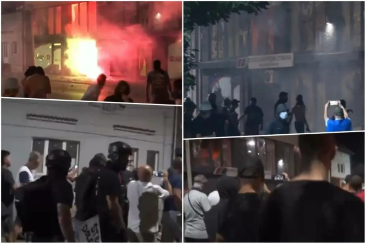 Srbija: U plamenu sjedište Vučićeve stranke, zapaljena zastava Šešeljevih radikala, policija i žandarmerija tuku narod 1