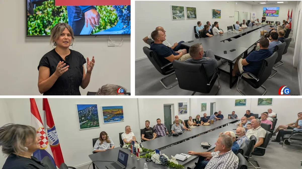 FOTO: Josipa Andrijanić održala predavanje u Grudama: „Za kvalitetu vina ključno je odabrati pravi trenutak berbe“