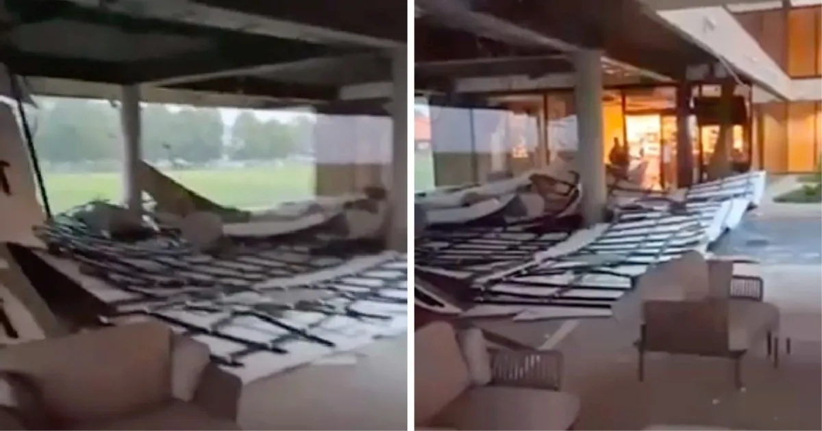 Velika oluja u Slavoniji, vjetar uništavao krovove, uništen dio hotela 
