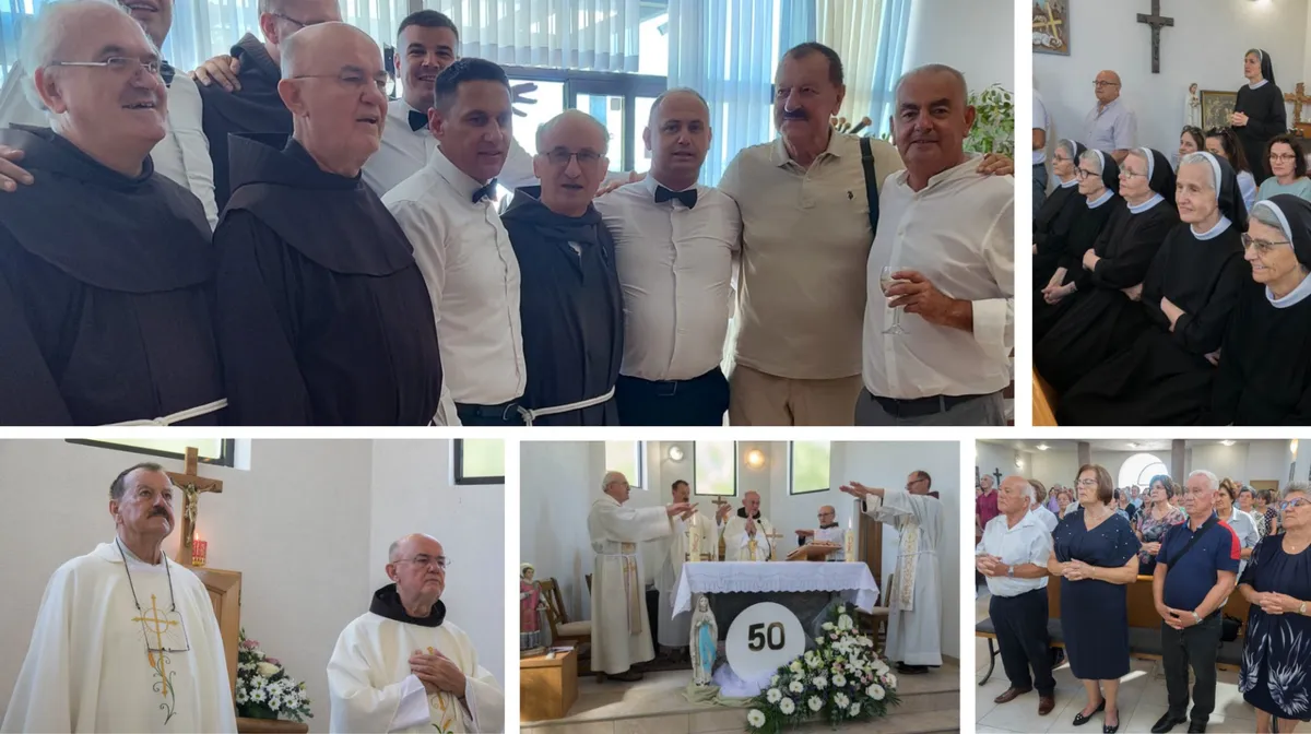 FOTO: Zlatna misa zlatnih Ćorića, velikani fra Radovan i fra Šito na radost svog Stvoritelja i Hercegovine obilježili jubilej