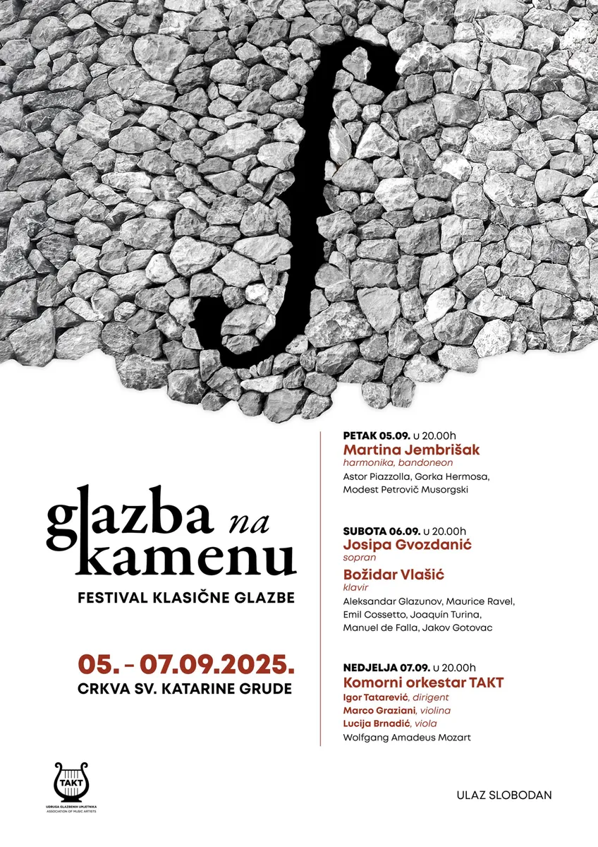 GLAZBA NA KAMENU -  Tri vrhunske koncertne večeri u Grudskoj Kamenoj ljepotici 1