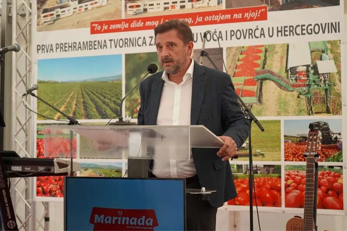 Gradonačelnik Mostara otvorio prvu tvornicu za preradu voća i povrća u Hercegovini