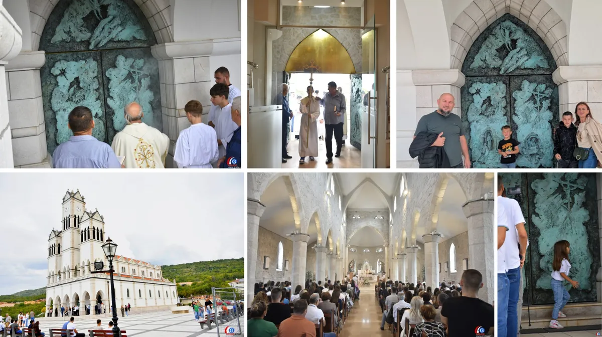 FOTO: Blagoslovljena vrata s motivima Kristova života! Fra Stanko Pavlović: Naš odgovor je ljubav i prema onima koji nas progone!