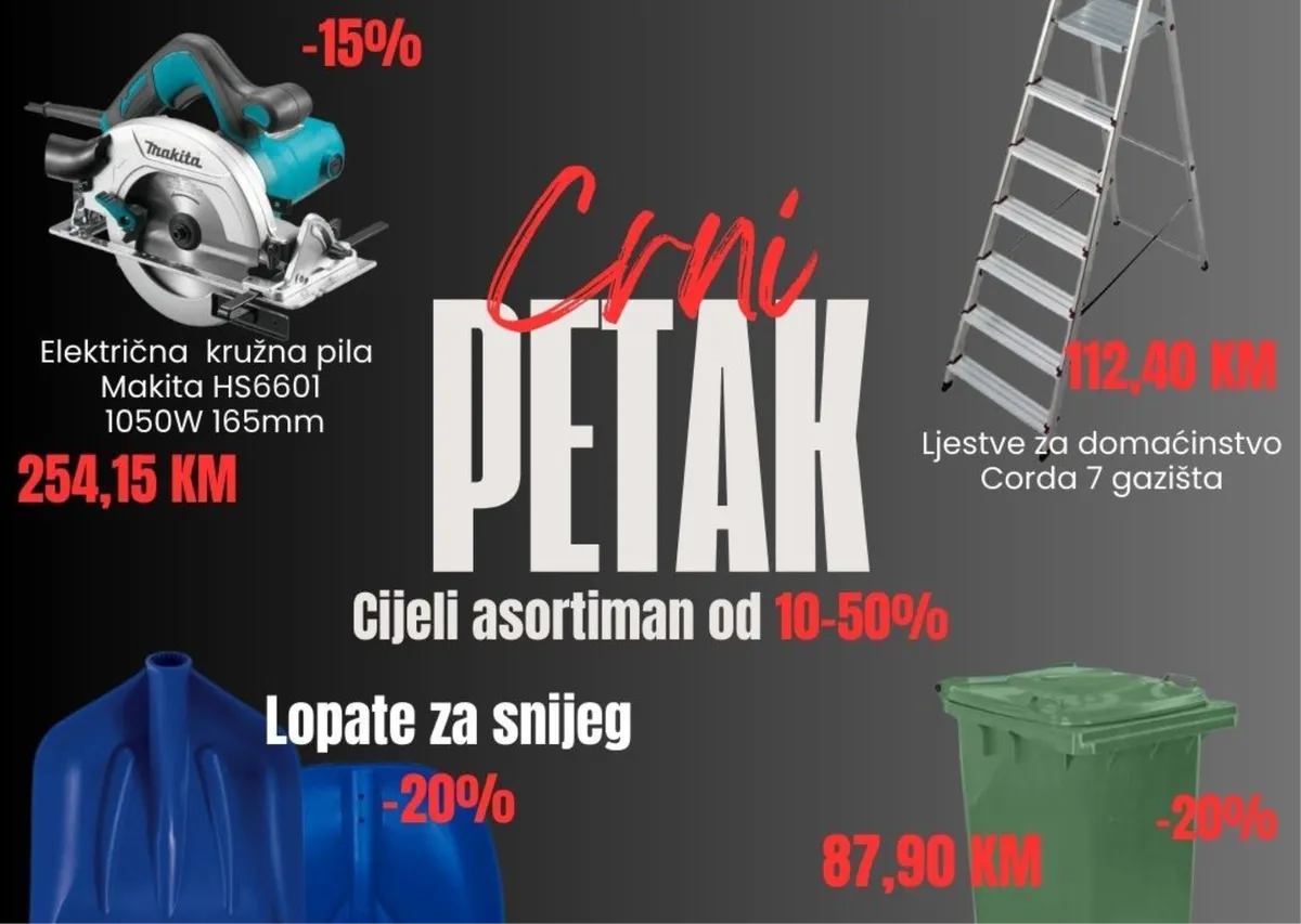 VELIKA BLACK FRIDAY AKCIJA U BILO TRADE d.o.o.!