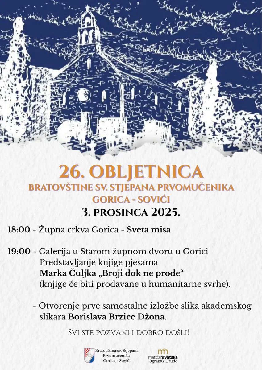 Izložba i predstavljanje knjige za 26. rođendan Bratovštine