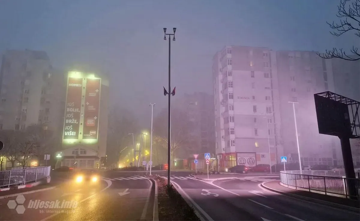 U Mostaru zrak vrlo zagađen