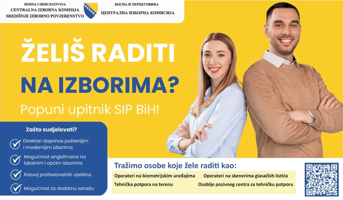 Prilika za posao na izborima