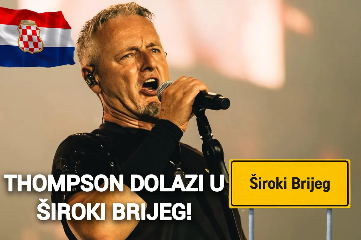 SLUŽBENO POTVRĐENO: THOMPSON DOLAZI U ŠIROKI BRIJEG - Hercegovina spremna za glazbeni spektakl godine!