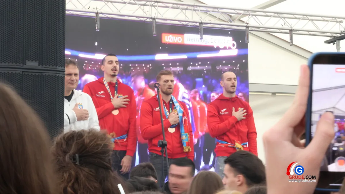 FOTO: Dočekali smo brončane rukometaše u njihovom Ljubuškom