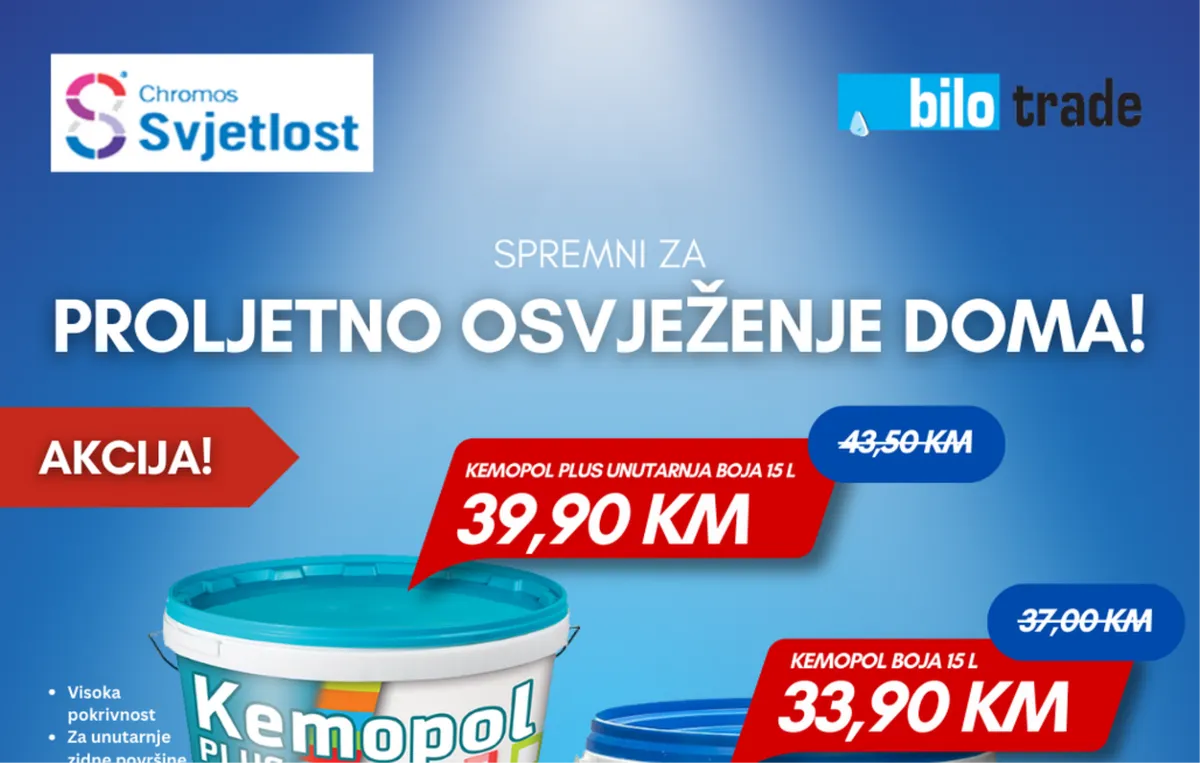 Velika akcija u BILO TRADE BAU CENTRIMA u ožujku