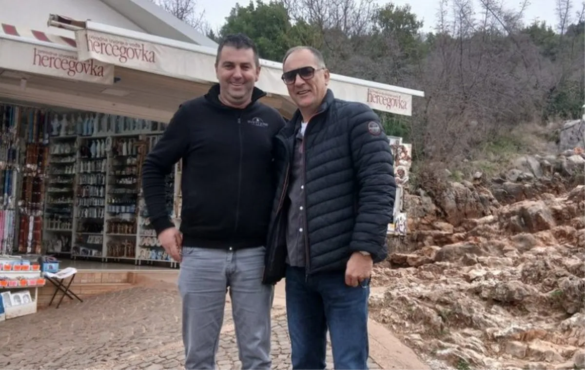 Igor Štimac u molitvi na Brdu ukazanja u Međugorju