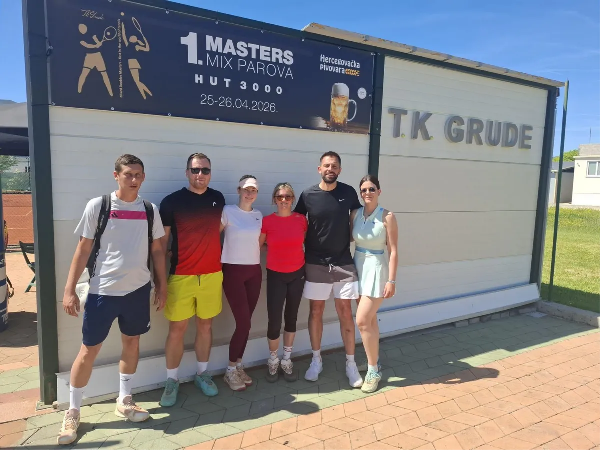 Završen 1. Masters mješovitih parova u organizaciji TK Grude FOTO