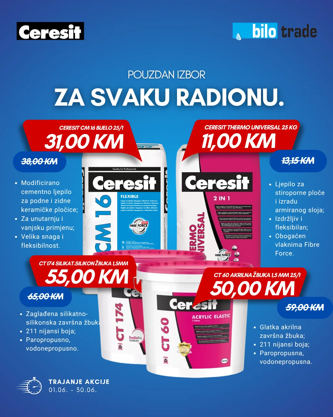 Akcija lipnja u Bilo trade poslovnicama 1