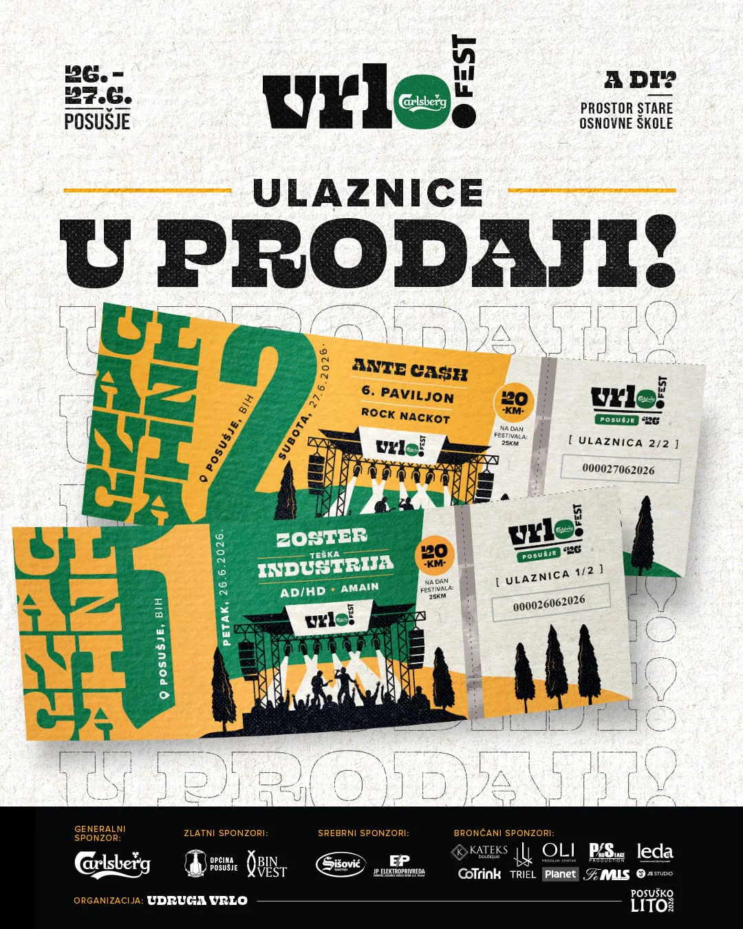 U pretprodaji ulaznice za ''Vrlo Fest'' u Posušju – bogat glazbeni i vrhunski gastronomski program 2