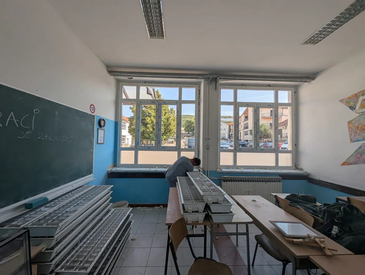 FOTO: Radovi u Srednjoj školi Antuna Branka Šimića u Grudama u punom jeku! 1