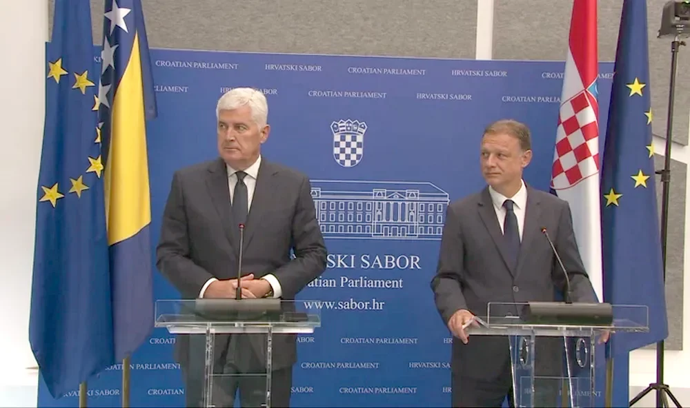 Jandroković: Snaženje veza između RH i BiH; Čović: Gradimo dugoročnu stabilnost