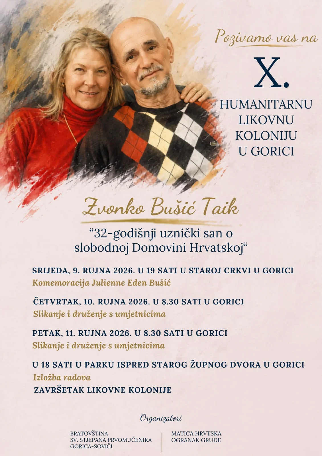 U GORICI SE ODRŽAVA X. HUMANITARNA LIKOVNA KOLONIJA „ZVONKO BUŠIĆ TAIK“ 1
