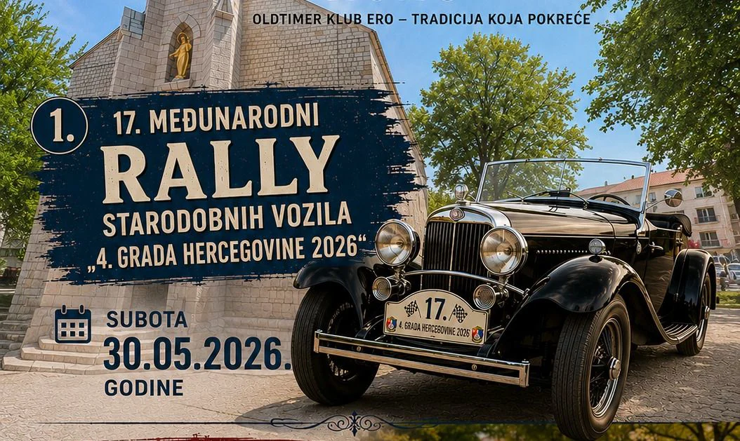 Spektakl na hercegovačkom asfaltu: Stiže 17. Međunarodni rally starodobnih vozila i Izbor oldtimera godine!
