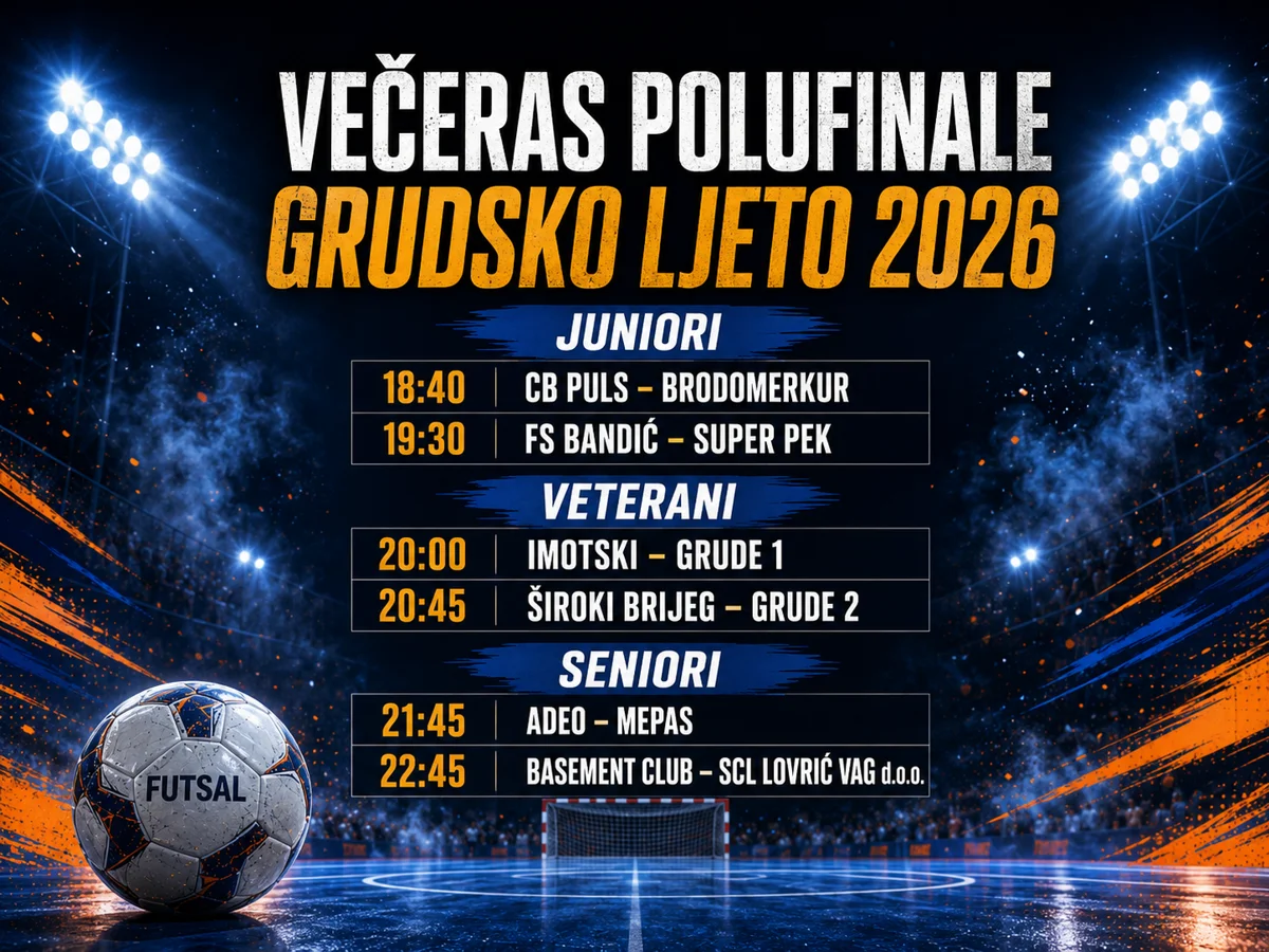 Crème de la crème futsala večeras je u Grudama! TKO ĆE U FINALE GRUDSKOG LJETA?