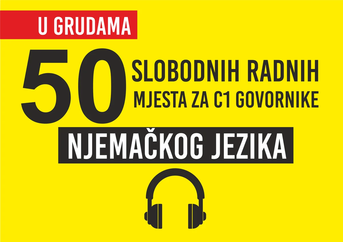 U GRUDAMA SE OTVARA 50 RADNIH MJESTA ZA GOVORNIKE NJEMAČKOG JEZIKA