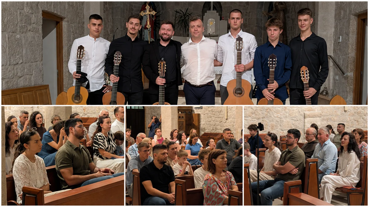 FOTO: Kulturna noć za pamćenje u crkvi svete Kate u Grudama, virtuozi na gitari sve oduševili