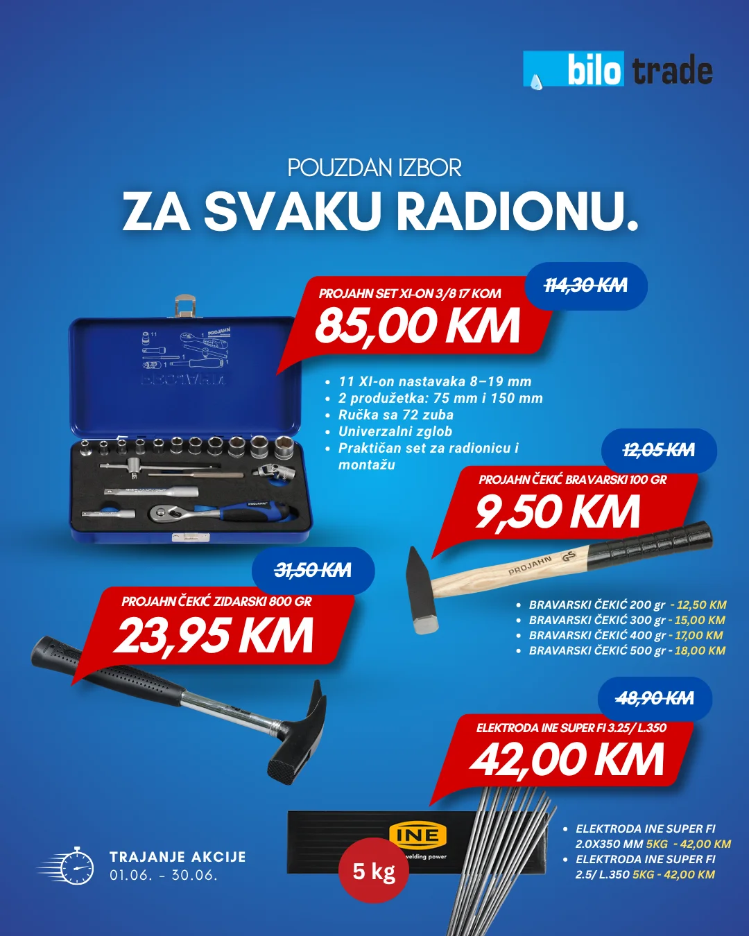 Akcija lipnja u Bilo trade poslovnicama 6