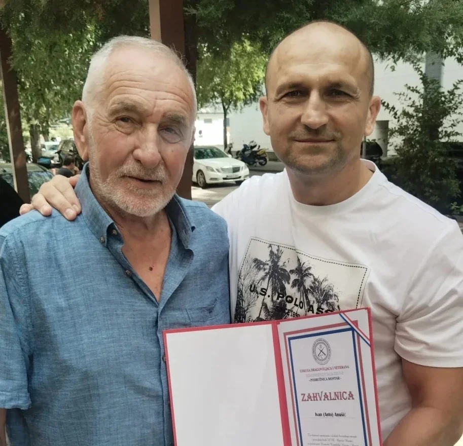 Nakon 18 godina Ivanu Anušiću uručena zahvalnica za obranu Hercegovine