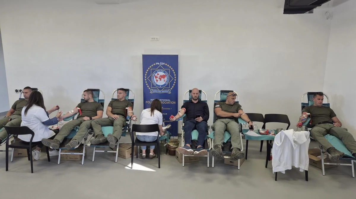 U organizaciji MUP-a ŽZH i IPA-e ŽZH prikupljeno 36 doza krvi