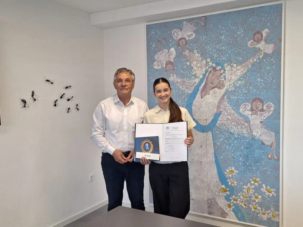 Upriličen prijam za učenike generacije Ivana Grubišića i Mariju Prlić 2